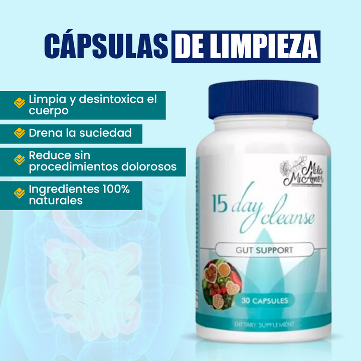 ✅Cápsulas de limpieza - Elimina la panza y limpia el intestino😱