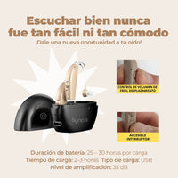 Audífono amplificador recargable + ENVÍO GRATIS!🔥