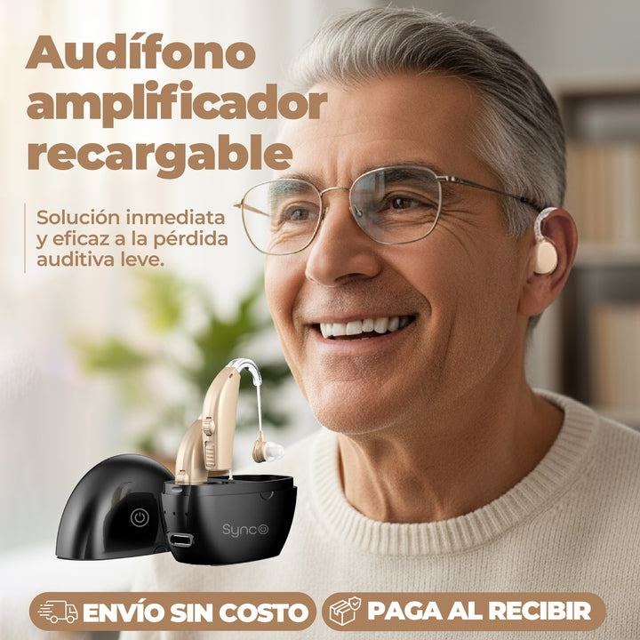 Audífono amplificador recargable + ENVÍO GRATIS!🔥