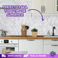 Paga 5 Mt. y lleva 10 metros de Adhesivo marmolizado😱 + ¡ENVÍO GRATIS!🎁
