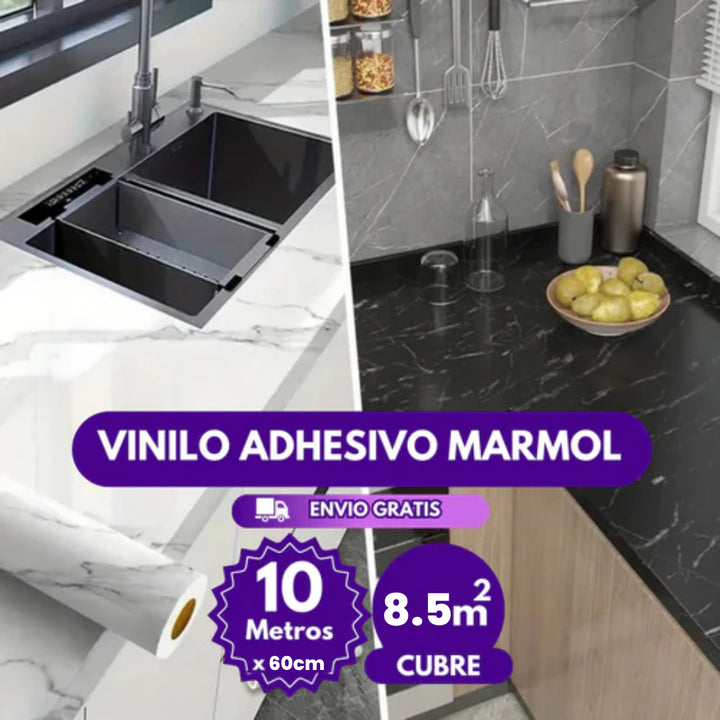 Paga 5 Mt. y lleva 10 metros de Adhesivo marmolizado😱 + ¡ENVÍO GRATIS!🎁