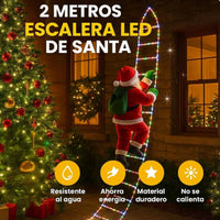 Escalera navideña de 2 Mts + Viejito Pascuero🎁 + Envío gratis!🔥