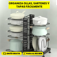 Organizador de ollas y sartenes🍳🥣