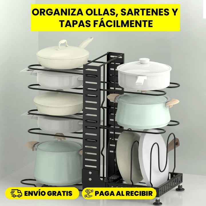 Organizador de ollas y sartenes🍳🥣