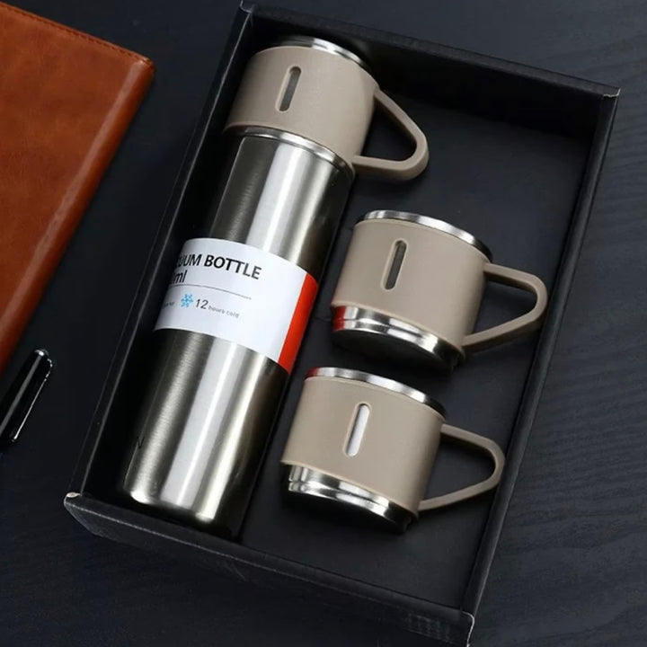 😱Termo + 2 tazas ¡GRATIS!🎁 - 100% térmico