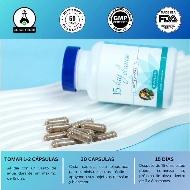 ✅Cápsulas de limpieza - Elimina la panza y limpia el intestino😱
